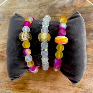 Cotton Candy Charm Bracelet Set